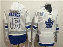 Maple Leafs #16 Mitchell Marner White All Stitched Hoody Sweatshirt