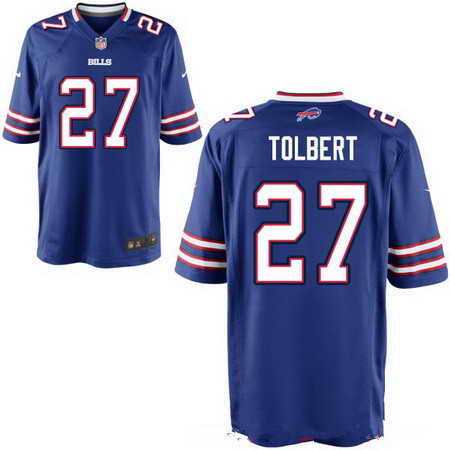 Men's Buffalo Bills #27 Mike Tolbert Royal Blue Team Color NFL Nike Stitched Elite Jersey