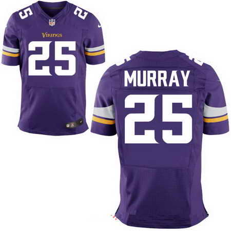 Men's Minnesota Vikings #25 Latavius Murray Purple Team Color Nike NFL Stitched Elite Jersey