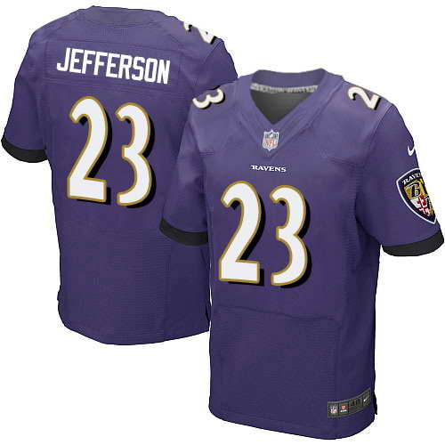 Nike Stitched Ravens #23 Tony Jefferson Purple Team Color Men's NFL New Elite Jersey