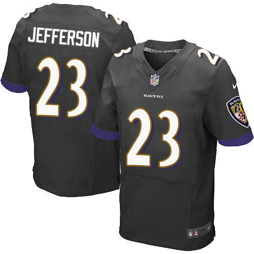 Nike Stitched Ravens #23 Tony Jefferson Black Men's NFL New Elite Jersey