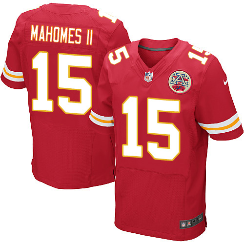 Nike Kansas Chiefs #15 Patrick Mahomes II Stitched Red Team Color Men's Elite Jersey