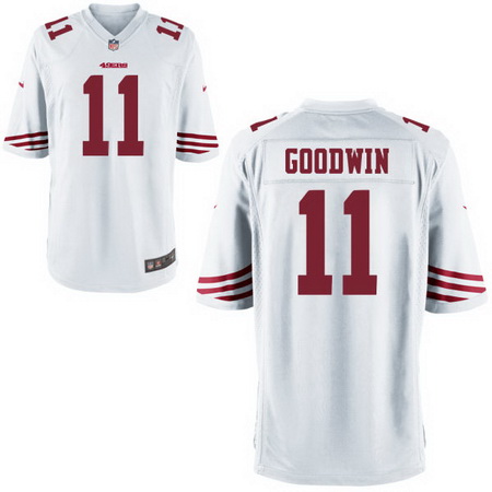 Men's Stitched 2017 NFL Draft San Francisco 49ers #11 Marquise Goodwin White NFL Nike Game Jersey