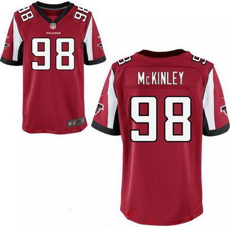 Men's 2017 NFL Draft Atlanta Falcons #98 Takkarist McKinley Stitched Red Nike Elite Jersey