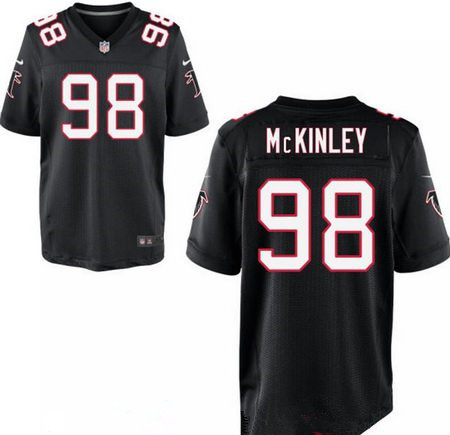 Men's 2017 NFL Draft Atlanta Falcons #98 Takkarist McKinley Stitched Black Nike Elite Jersey