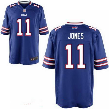 Men's 2017 NFL Draft Buffalo Bills #11 Zay Jones Stitched Royal Blue Nike Elite Jersey