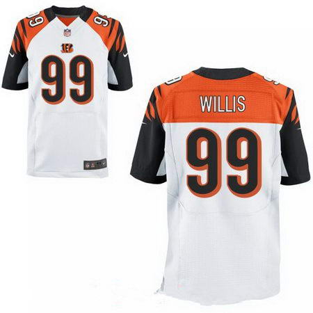 Men's 2017 NFL Draft Cincinnati Bengals #99 Jordan Willis Stitched White Nike Elite Jersey