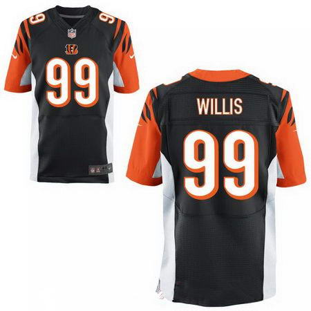 Men's 2017 NFL Draft Cincinnati Bengals #99 Jordan Willis Stitched Black Alternate Nike Elite Jersey