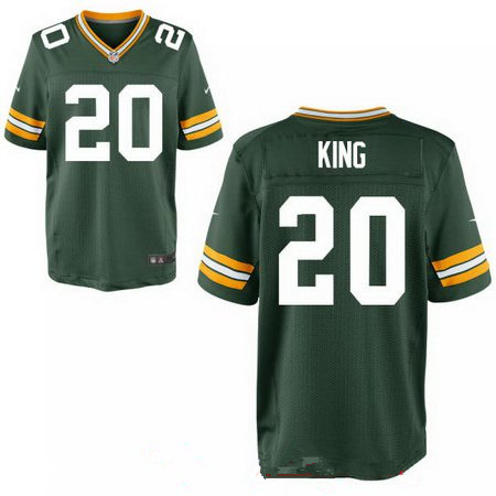 Men's 2017 NFL Draft Green Bay Packers #20 Kevin King Stitched Green Team Color Nike Elite Jersey