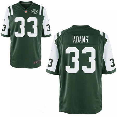 Men's 2017 NFL Draft New York Jets #33 Jamal Adams Stitched Green Team Color Nike Elite Jersey
