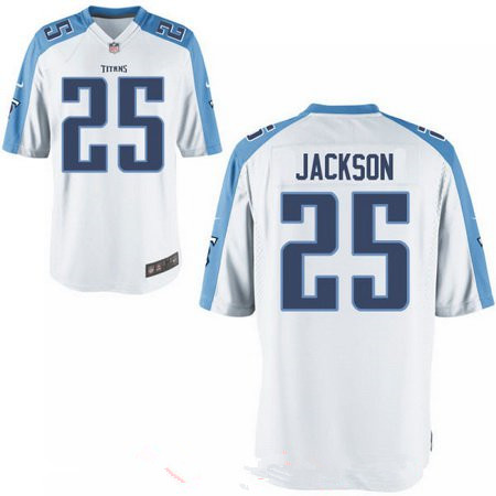 Men's 2017 NFL Draft Tennessee Titans #25 Adoree Jackson Stitched White Road Nike Elite Jersey
