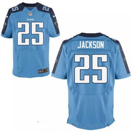 Men's 2017 NFL Draft Tennessee Titans #25 Adoree Jackson Stitched Light Blue Nike Elite Jersey