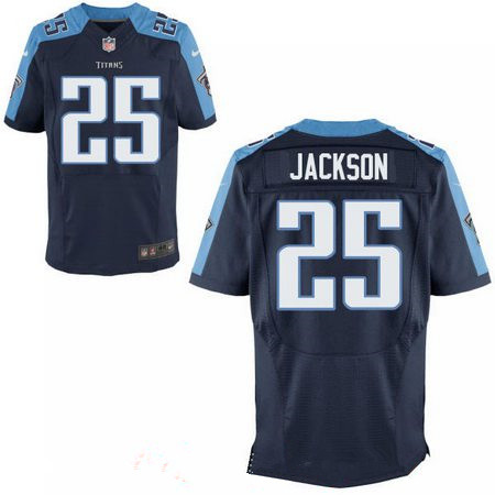 Men's 2017 NFL Draft Tennessee Titans #25 Adoree Jackson Stitched Navy Blue Nike Elite Jersey