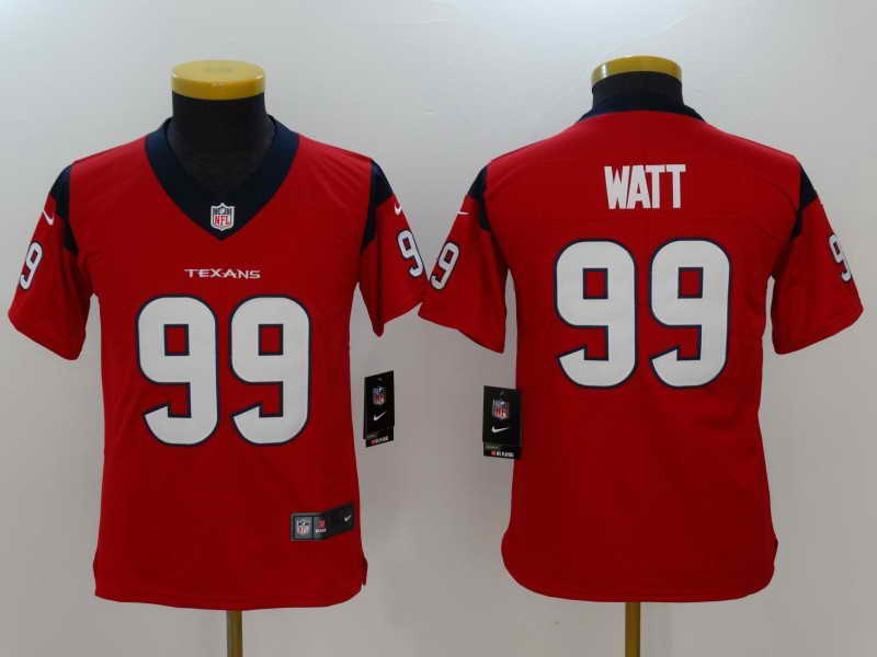 Youth Huston Texans #99 J.J. Watt Red Vapor Untouchable Player Nike Limited Stitched Jersey