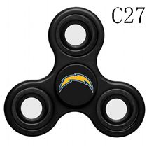 NFL Los Angeles Chargers black Finger Spinner