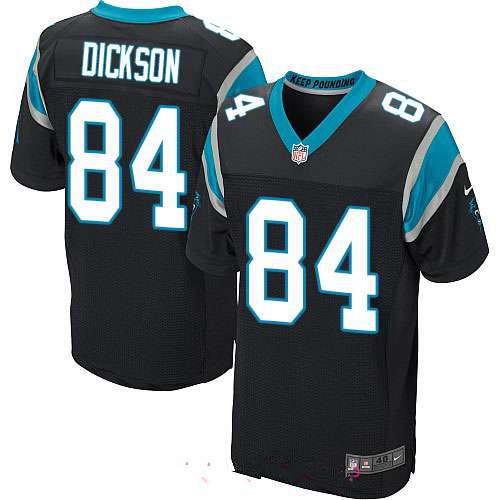 Men's Nike Carolina Panthers #84 Ed Dickson Black Stitched NFL Elite Jersey