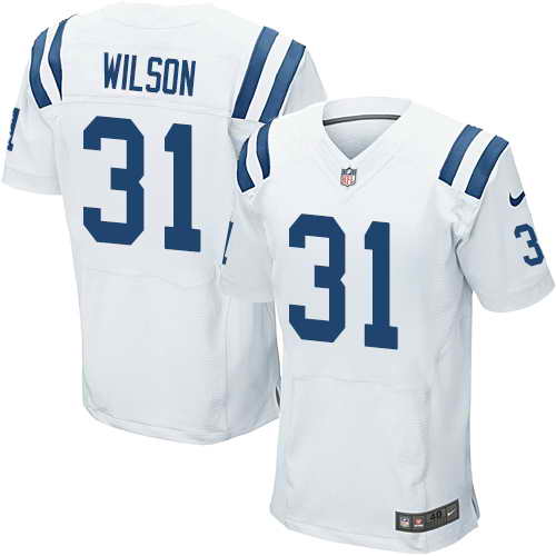 Men's Nike Indianapolis Colts #31 Quincy Wilson White Stitched NFL Elite Jersey