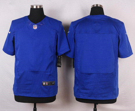 Men's Nike New York Giants Blank Royal Blue Team Color NFL Elite Jersey