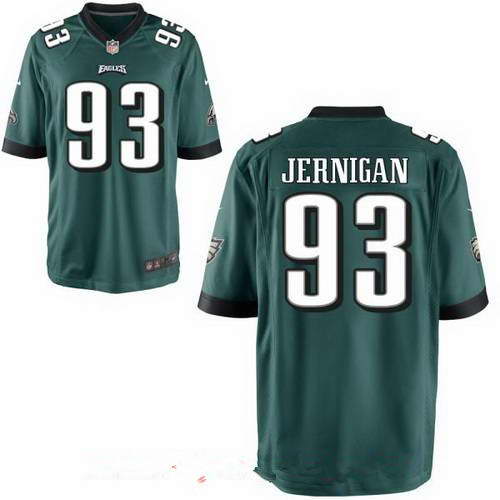 Men's Nike Philadelphia Eagles #93 Timmy Jernigan Midnight Green Team Color Stitched Elite Jersey