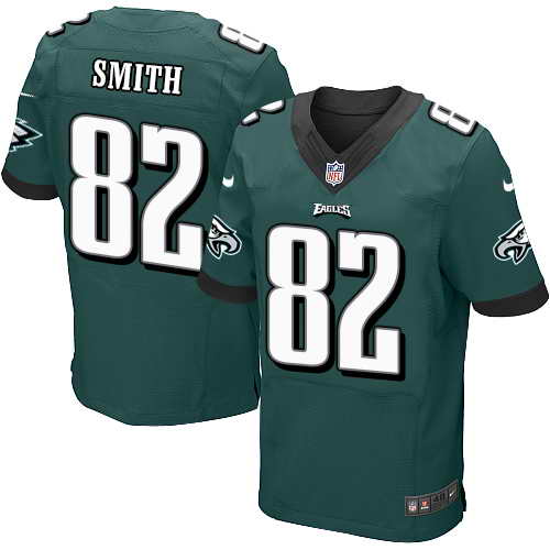 Men's Nike Philadelphia Eagles #82 Torrey Smith Midnight Green Team Color Stitched Elite Jersey