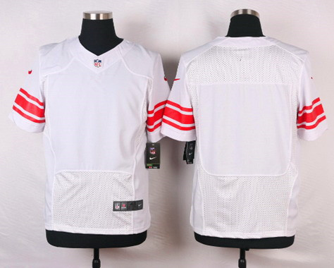 Nike Men's New York Giants Blank White Road NFL Elite Jersey