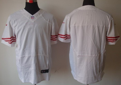 Nike Men's San Francisco 49ers Blank White Road NFL Elite Jersey