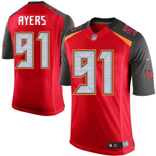 Nike Men's Tampa Bay Buccaneers #91 Robert Ayers Red Team Color NFL Elite Jersey