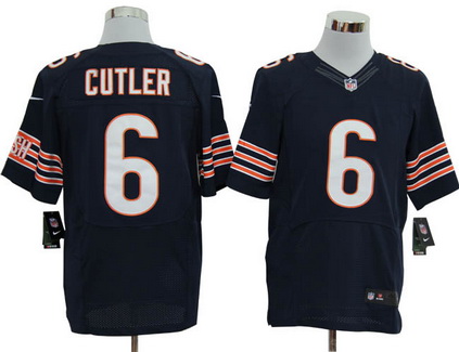 Size 60 4XL Chicago Bears #6 Size 60 4XL Jay Cutler Chicago Bears #6 Blue Stitched Nike Elite NFL Blue Stitched Nike Elite NFL Jersey