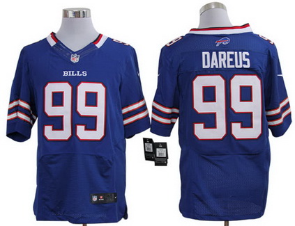 Size 60 4XL Buffalo Bills #99 Marcell Dareus Royal Blue Stitched Nike Elite NFL Jersey