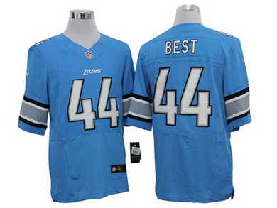 Size 60 4XL Detroit Lions #44 Jahvid Best Blue Stitched Aliternate Nike Elite NFL Jersey