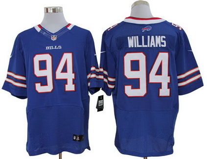 Size 60 4XL Buffalo Bills #94 Mario Williams Royal Blue Stitched Nike Elite NFL Jersey