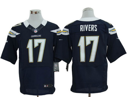 Size 60 4XL San Diego Chargers #17 Philip Rivers Dark Blue Stitched Nike Elite Jersey