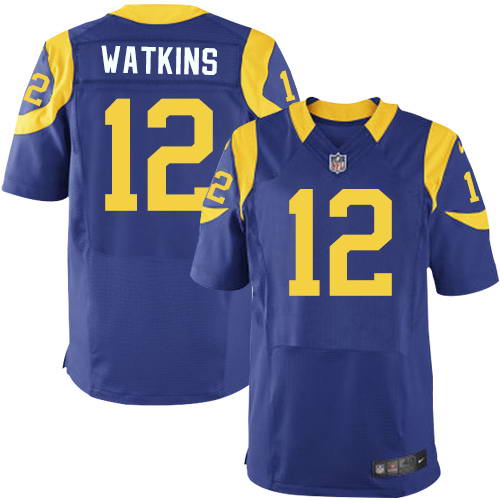 Nike Men's Los Angeles Rams #12 Sammy Watkins Royal Blue Alternate Stitched NFL Elite Jersey