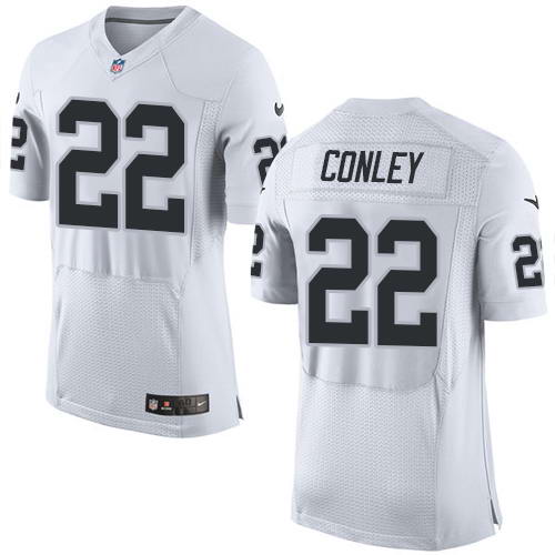 Nike Men's Oakland Raiders #22 Gareon Conley White Stitched NFL New Elite Jersey
