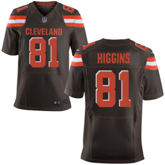 Nike Cleveland Browns #81 Rashard Higgins Brown Stitched Men's NFL Elite Jersey