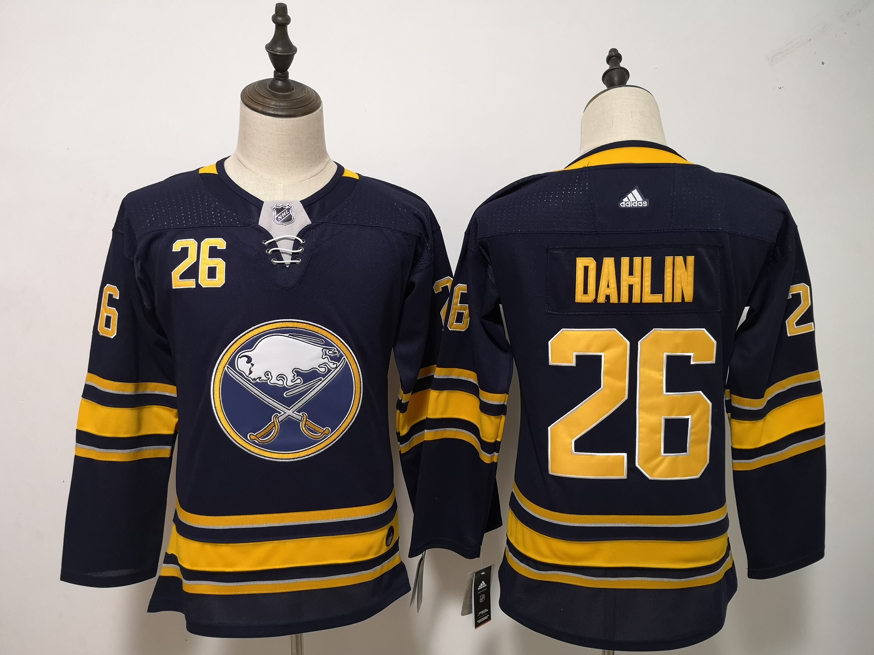 Sabres 26 Rasmus Dahlin Navy Women Adidas Jersey