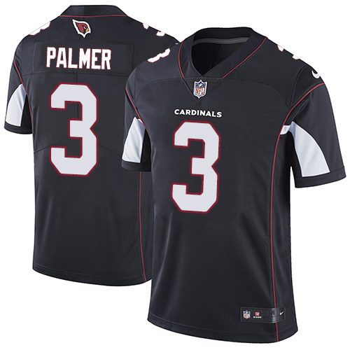 Nike Cardinals #3 Carson Palmer Black Alternate Youth Vapor Untouchable Limited Jersey