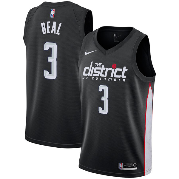Nike Washington Wizards #3 Bradley Beal Jersey 2018-19 New Season City Edition Jersey