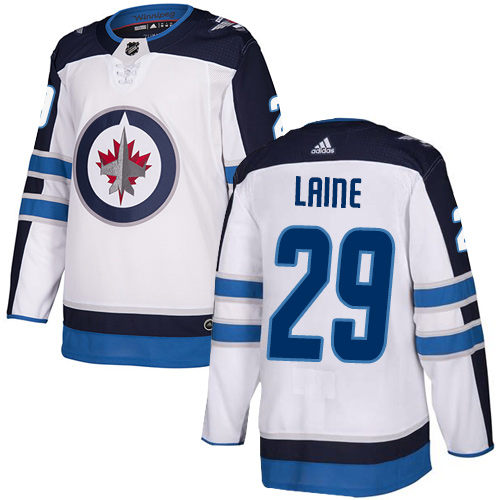 Adidas Jets #29 Patrik Laine White Authentic Stitched NHL Jersey