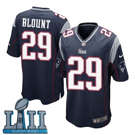 Youth Nike New England Patriots #29 LeGarrette Blount Stitched Navy 2018 Super Bowl LII Game Jersey