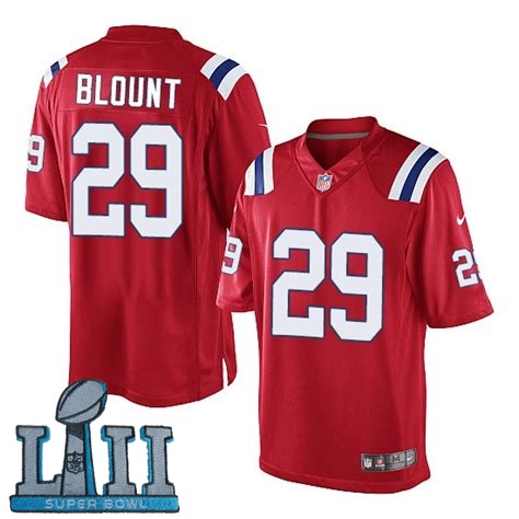 Youth Nike New England Patriots #29 LeGarrette Blount Stitched Red 2018 Super Bowl LII Game Jersey
