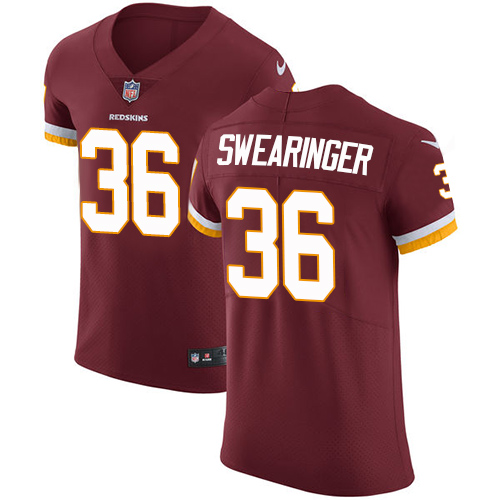 Nike Redskins Men's #36 D.J. Swearinger Burgundy Stitched Red Team Color NFL Vapor Untouchable Elite Jersey