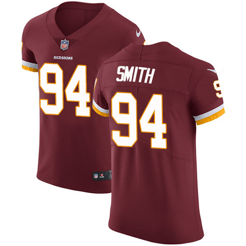 Nike Redskins Men's #94 Preston Smith Burgundy Stitched Red Team Color NFL Vapor Untouchable Elite Jersey