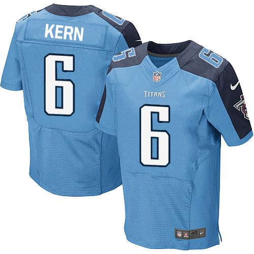Nike Titans #6 Brett Kern Stitched Light Blue Men's NFL Elite Jersey