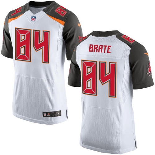 Nike Buccaneers Men's #84 Cameron Brate Stitched White NFL New Elite Jersey