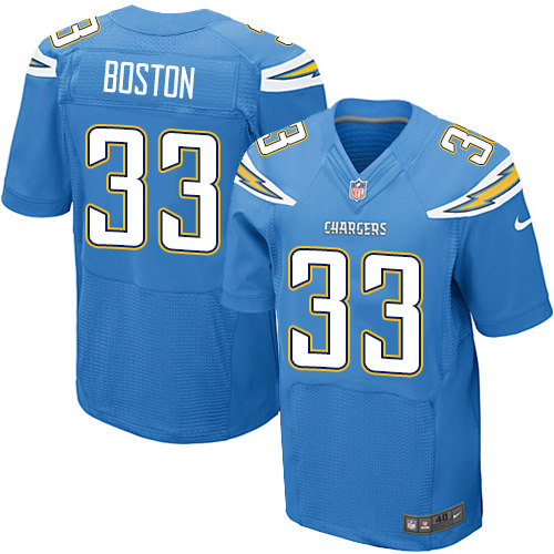 Nike Chargers Men's #33 Tre Boston Stitched Electric Blue Alternate NFL New Elite Jersey