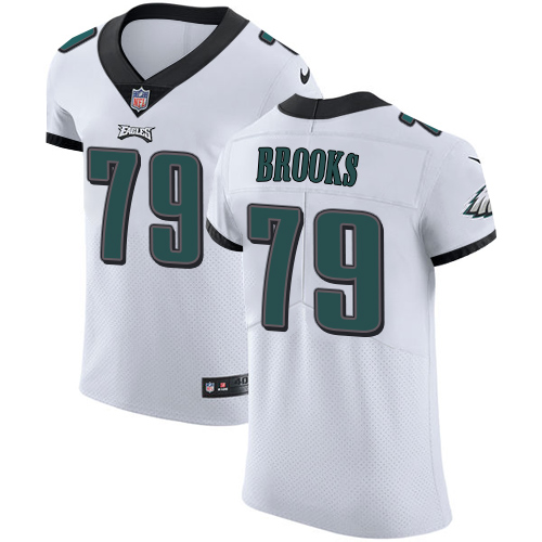 Nike Eagles Men's #79 Brandon Brooks Stitched White NFL Vapor Untouchable Elite Jersey