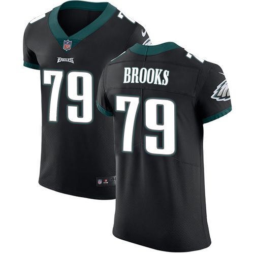 Nike Eagles Men's #79 Brandon Brooks Stitched Black Alternate NFL Vapor Untouchable Elite Jersey