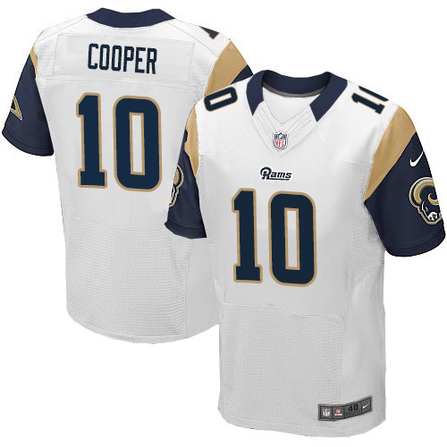 Nike Rams Men's #10 Pharoh Cooper Stitched White NFL Elite Jersey