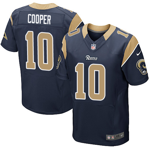 Nike Rams Men's #10 Pharoh Cooper Stitched Navy Blue Team Color NFL Elite Jersey
